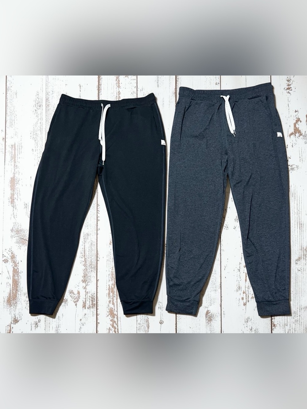 Vuori Performance Joggers Medium Gray Black Dream Knit Lot of 2 VW303 Athleisure - Picture 7 of 11